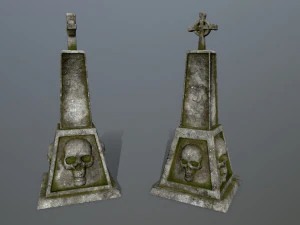 tombstone set 3D Model