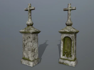 tombstone set 3D Model