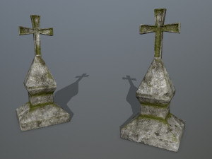 tombstone set 3D 模型