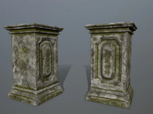 tombstone set 3D Model