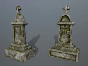 tombstone set 3D Model