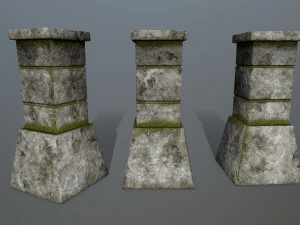 tombstone set 3D Model