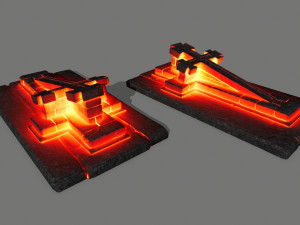 tombstone set Modelo 3D
