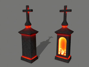 tombstone set Modelo 3D