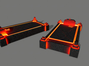 tombstone set Modelo 3D