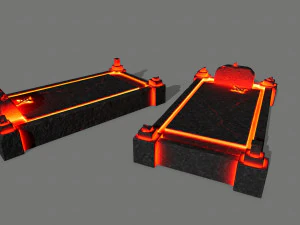 tombstone set 3D Model