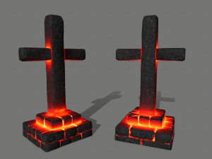 tombstone set 3D Model