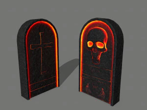 tombstone set 3D Model