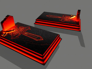 tombstone set Modelo 3D