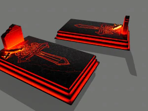 tombstone set 3D Model