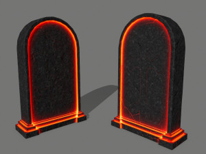 tombstone set Modelo 3D