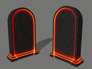 tombstone set 3D Model