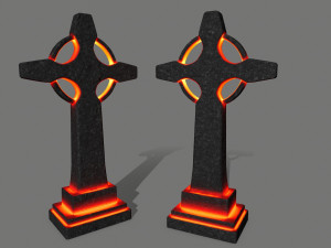tombstone set Modelo 3D