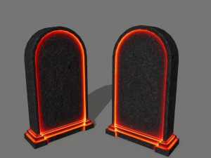 tombstone set Modelo 3D