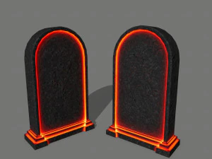 tombstone set 3D Model