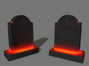 tombstone set Modelo 3D