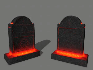tombstone set 3D Model