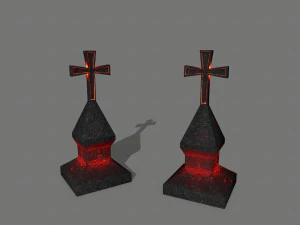tombstone set 3D Model