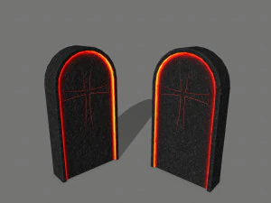 tombstone set 3D Model
