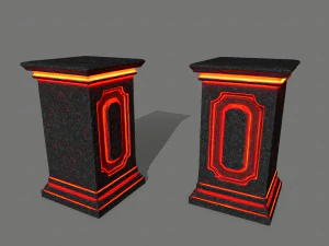 tombstone set 3D Model