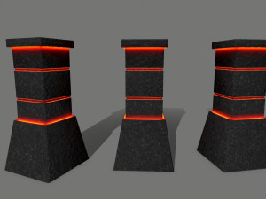 tombstone set Modelo 3D