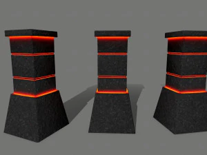 tombstone set 3D Model