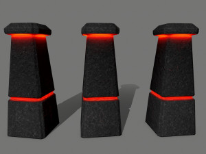 tombstone set Modelo 3D
