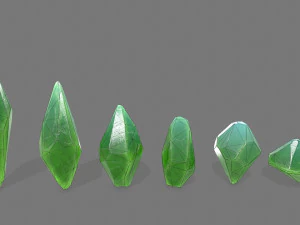 conjunto de cristal Modelo 3D