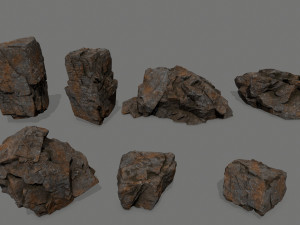 rock set Modelo 3D