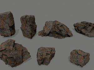 록 세트 3D 모델