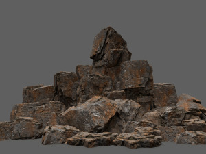 rock set 3Dモデル
