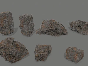 rock set 3D Model
