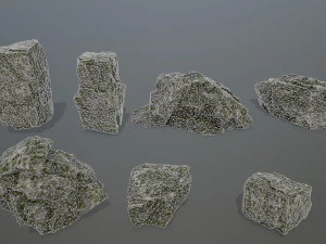rock set 3D Model