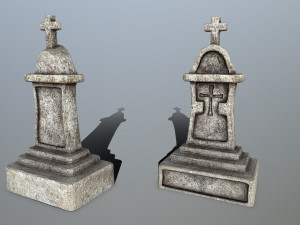 tombstone set 3D Model