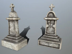 tombstone set 3D Model