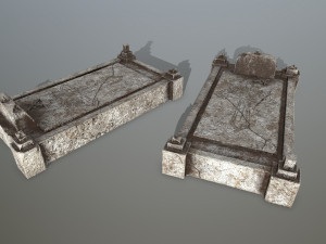 tombstone set 3D Model