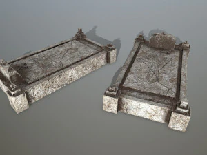tombstone set 3D Model