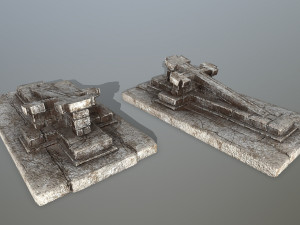tombstone set 3D Model