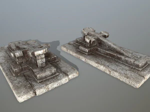 tombstone set 3D Model