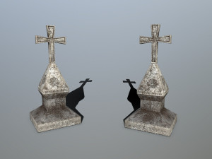 tombstone set 3D Model