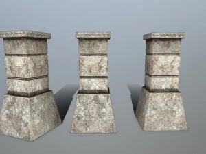 tombstone set 3D Model