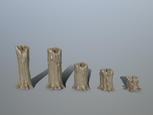 tombstone set 3D Model