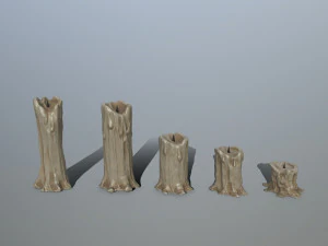 tombstone set 3D Model