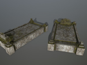 tombstone set 3D Model