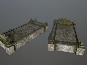 tombstone set 3D Model