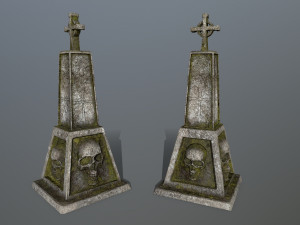 tombstone set 3D Model