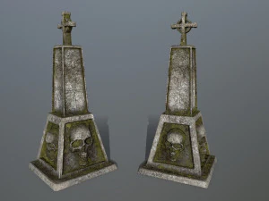 tombstone set 3D Model