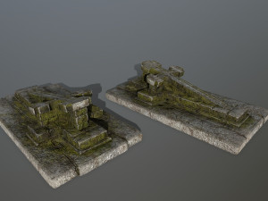 tombstone set 3D Model