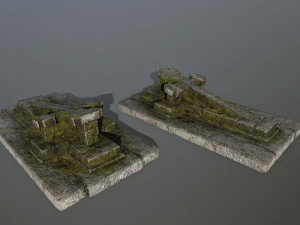 tombstone set 3D Model
