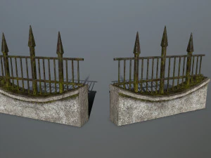 tombstone set 3D Model